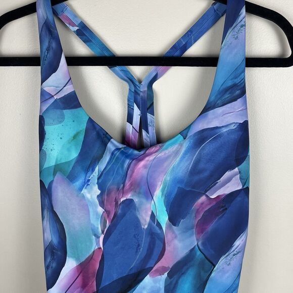 Athleta Swimsuit Womens XL One Piece Malibu Low Back Racerback Beach Swim - Picture 2 of 9